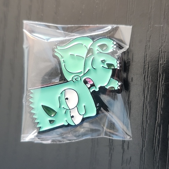 The Simpsons x Pokemon Bart Simpson as   Bulbasaur Enamel Pin - Picture 4 of 4
